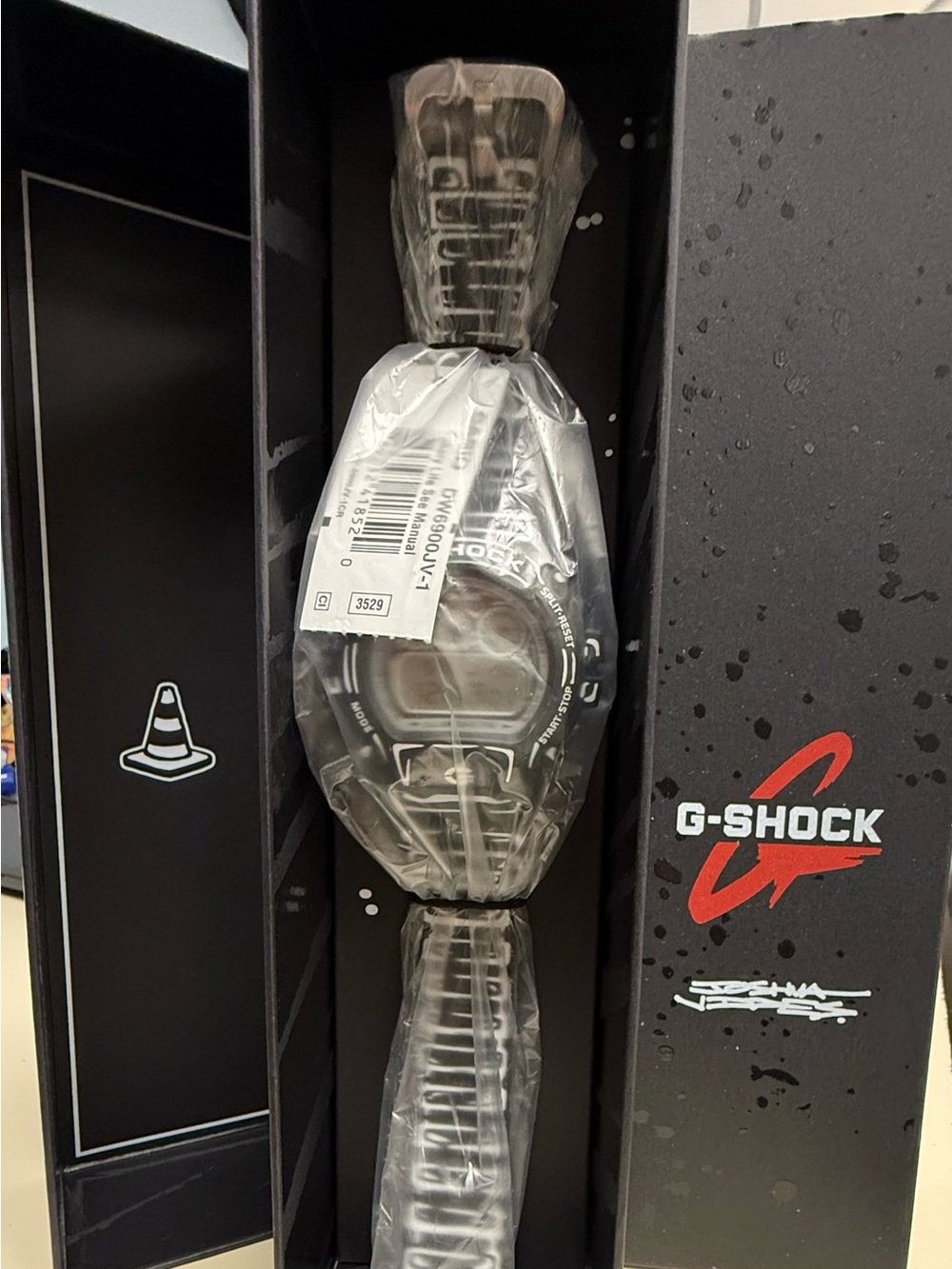 G-Shock Black Digital Outdoor Sport Watch with Red Accent